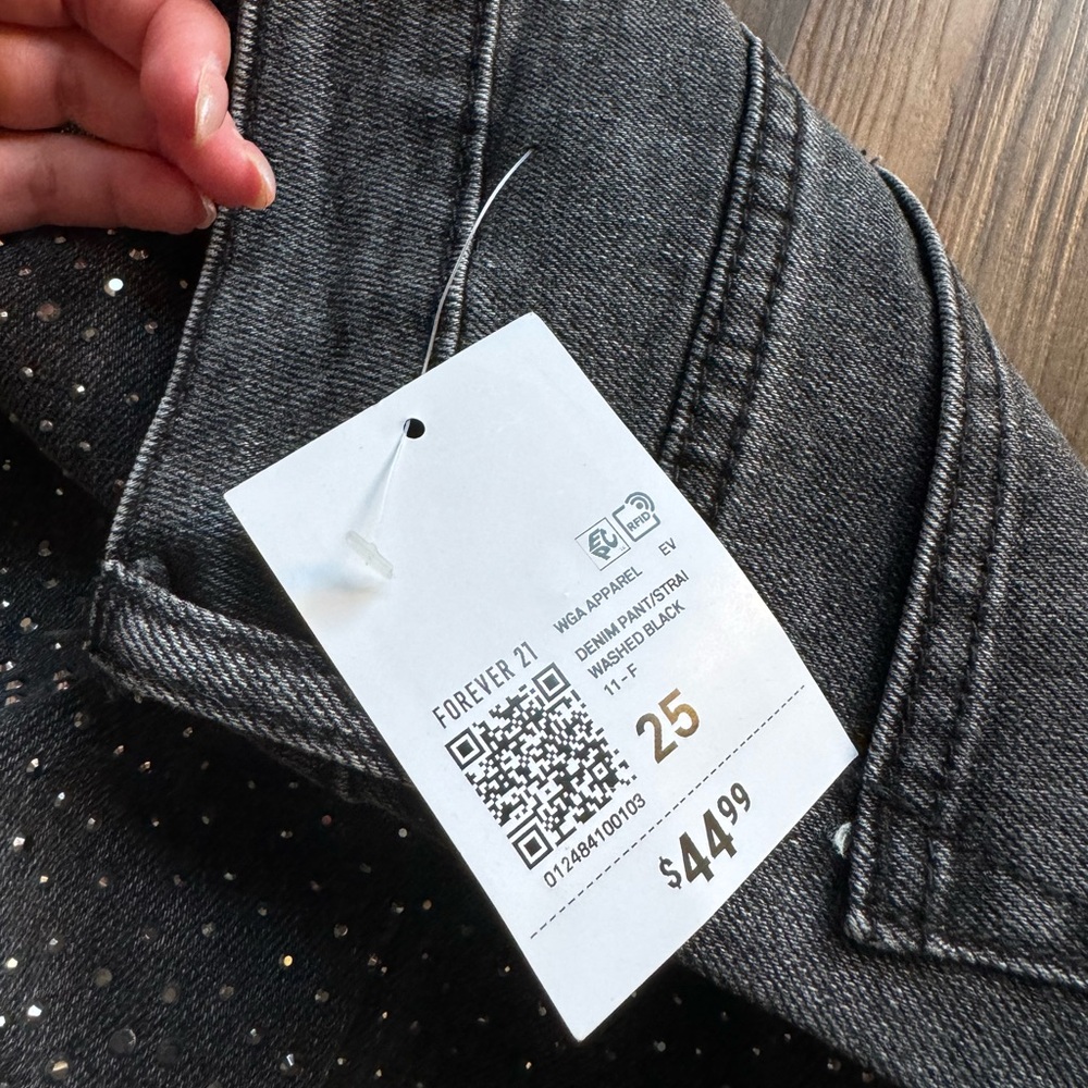 Forever 21 Rhinestone Jeans - Picture 9 of 9